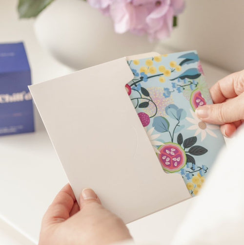 Greeting Card - Blue Florals